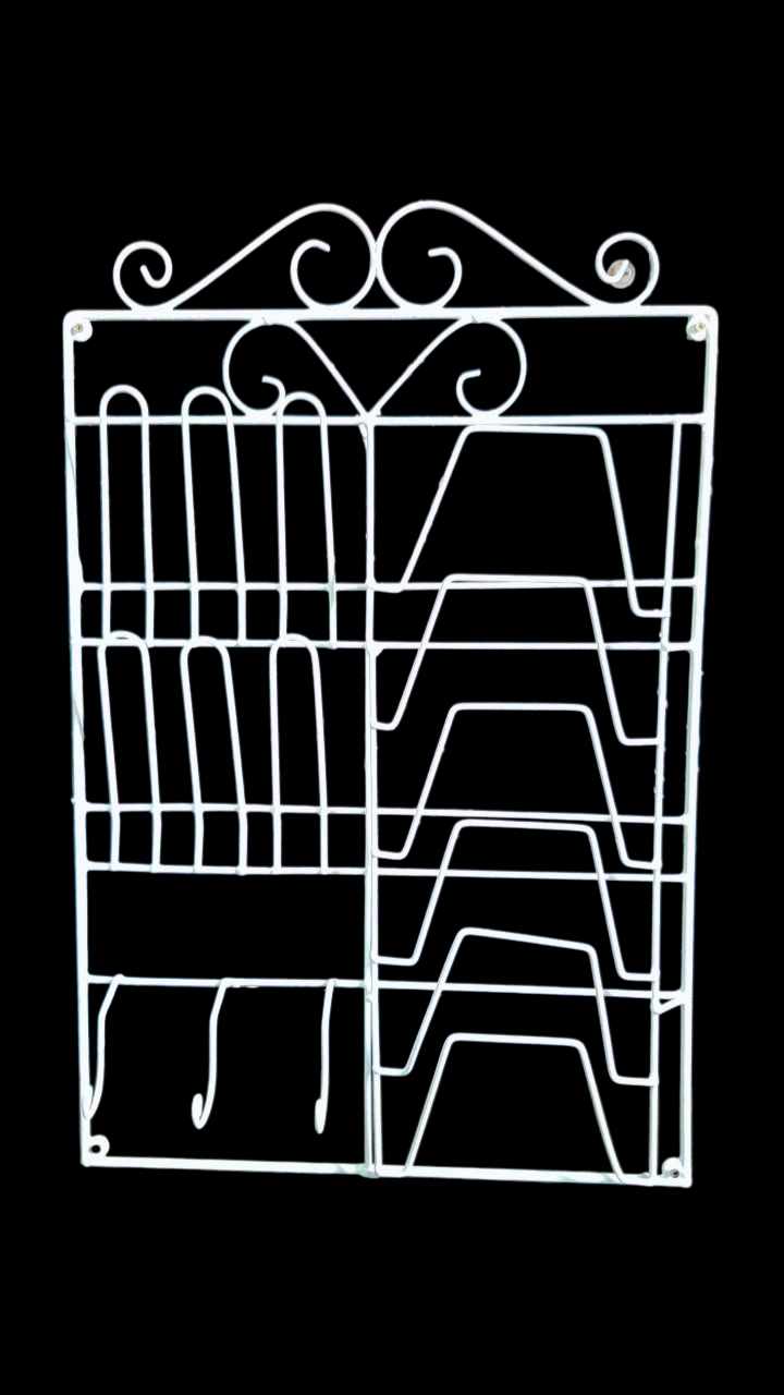 Wall Hanging Kitchen Dish Rack – প্লেট, গ্লাস ও কাপ রাখার জন্য পারফেক্ট