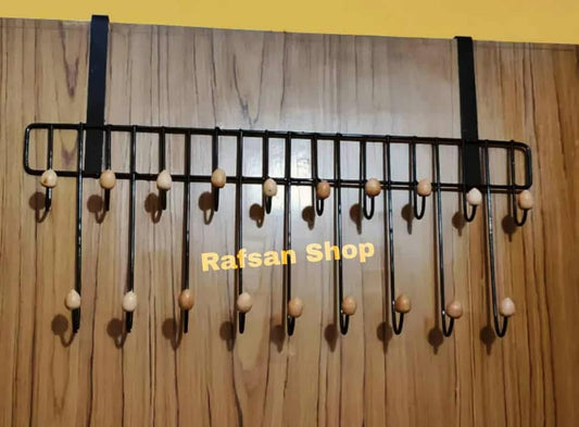 High Quality 19 Hook Door Hangar Iron Metal