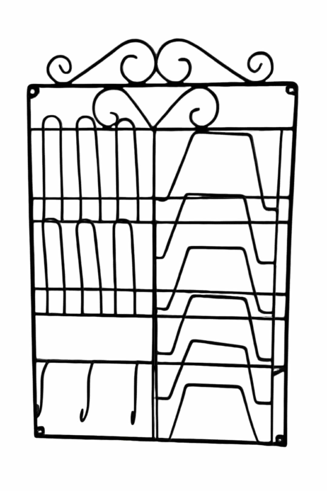 Wall Hanging Kitchen Dish Rack – প্লেট, গ্লাস  ও কাপ  রাখার জন্য পারফেক্ট